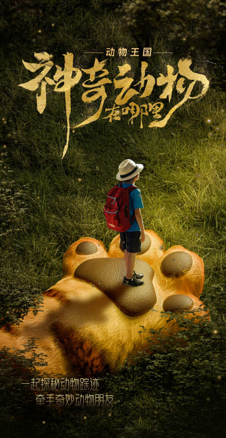 动物创意海报_源文件下载_PSD格式_2551X4939像素-动物园,丛林,老虎-作品编号:2025022414184487-志设-zs9.com