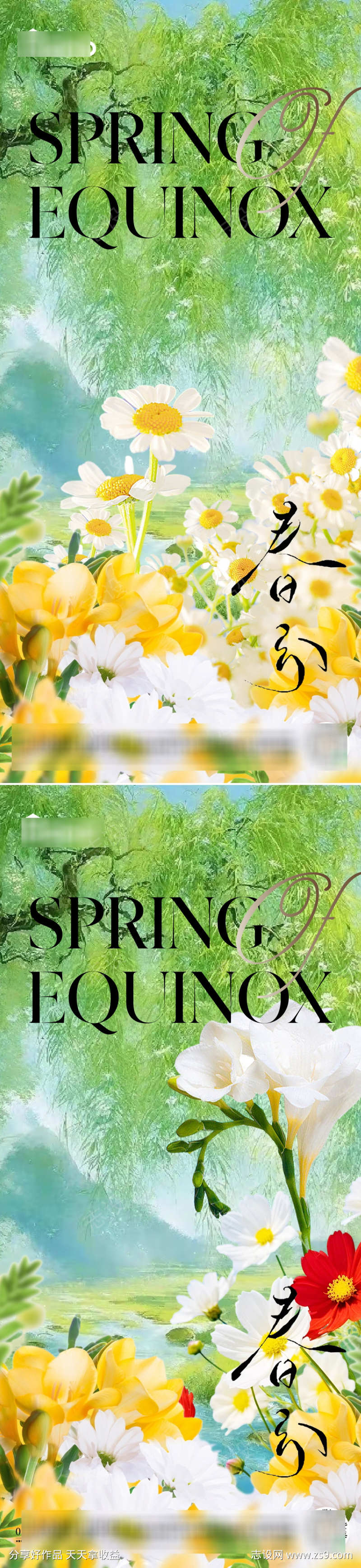 春分节气海报