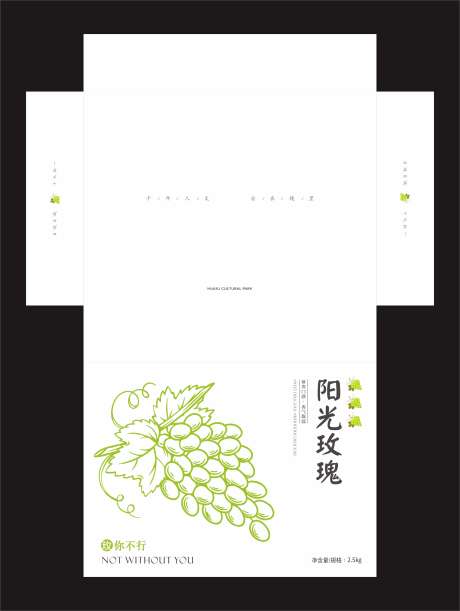 阳光玫瑰天精品礼盒包装设计_源文件下载_CDR格式_2135X2836像素-葡萄,卡通,包装-作品编号:2025030316418038-志设-zs9.com