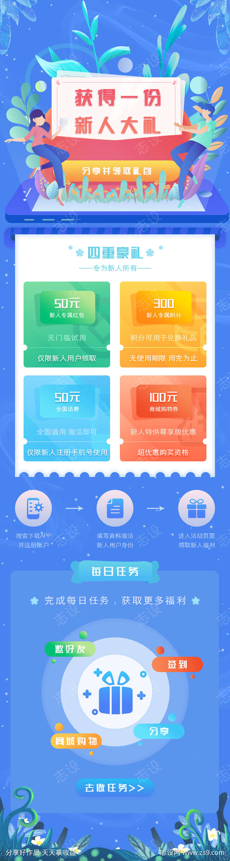 新人大礼包展架
