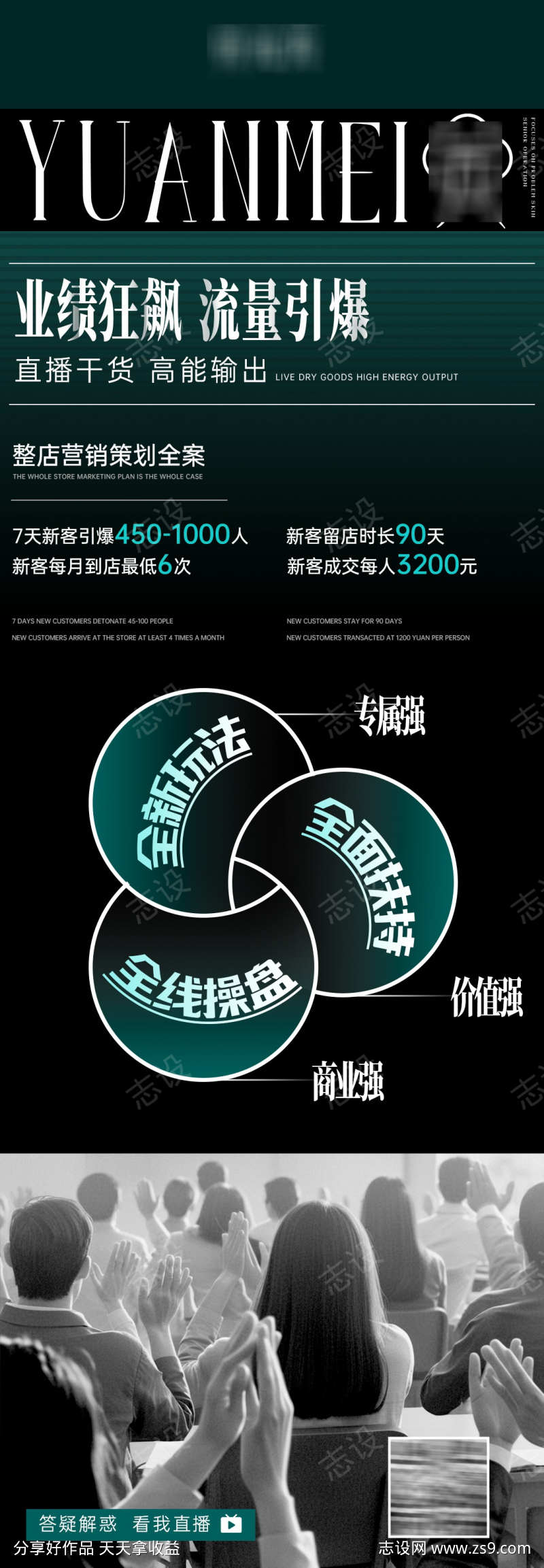 美容院引爆流量的直播预告