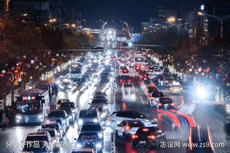 城市街道车辆行驶音效
