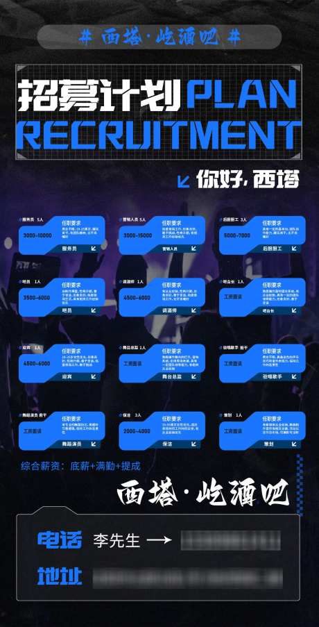 招募计划酒吧_源文件下载_其他格式格式_1242X2438像素-蓝色系,招聘,酒吧-作品编号:2025030613139318-志设-zs9.com