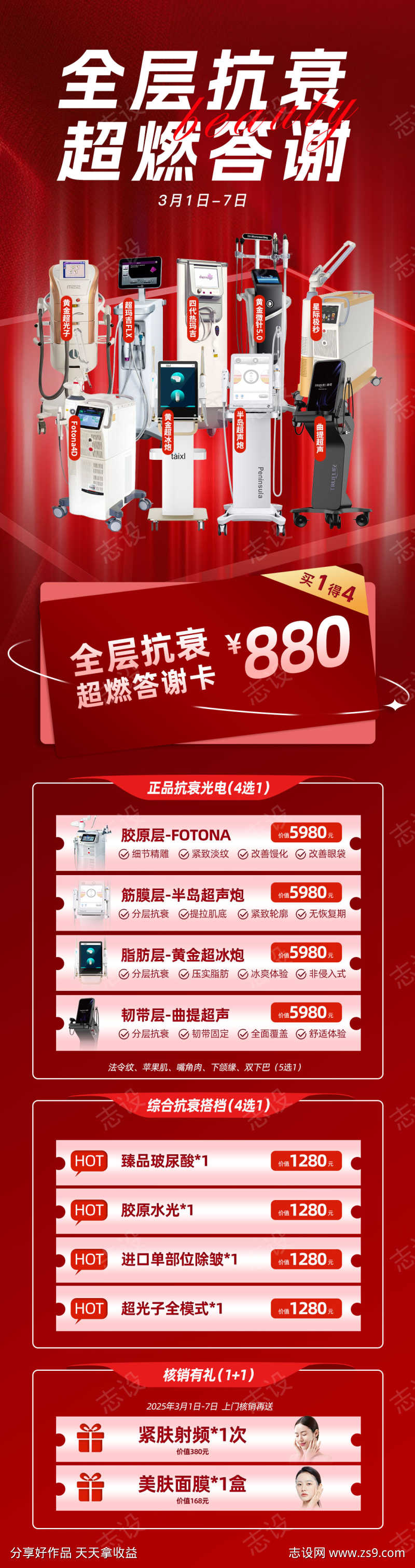 医美仪器抗衰卡项