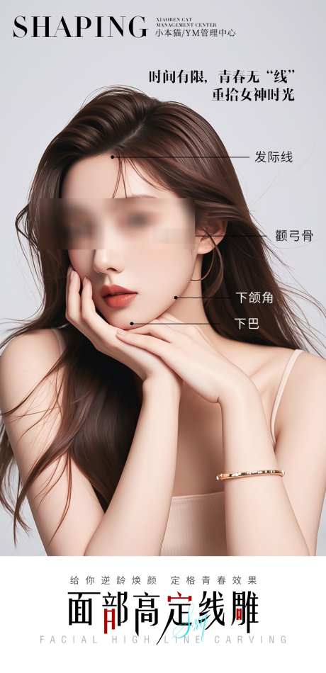 医美线雕抗衰海报_源文件下载_PSD格式_1080X2230像素-热玛吉,苹果机,精致-作品编号:2025030715278589-志设-zs9.com
