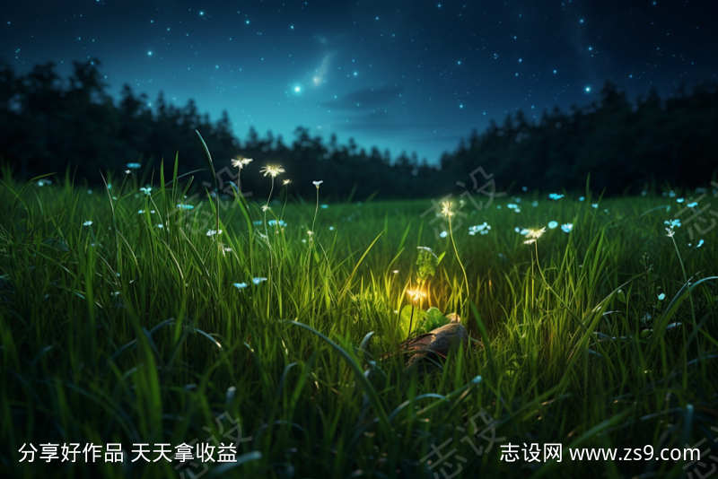 野外的夜晚昆虫声