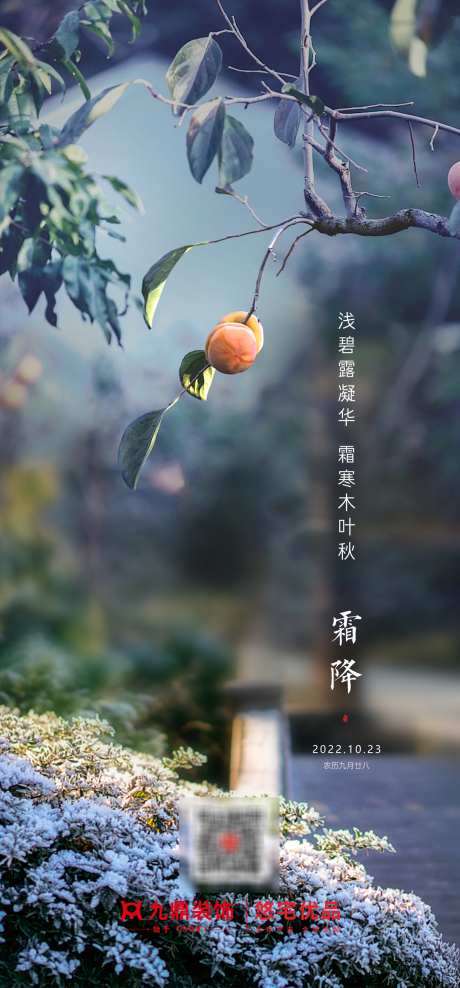 霜降节气海报_源文件下载_PSD格式_2000X4295像素-柿子,海报,传统节气-作品编号:2025030809053145-志设-zs9.com