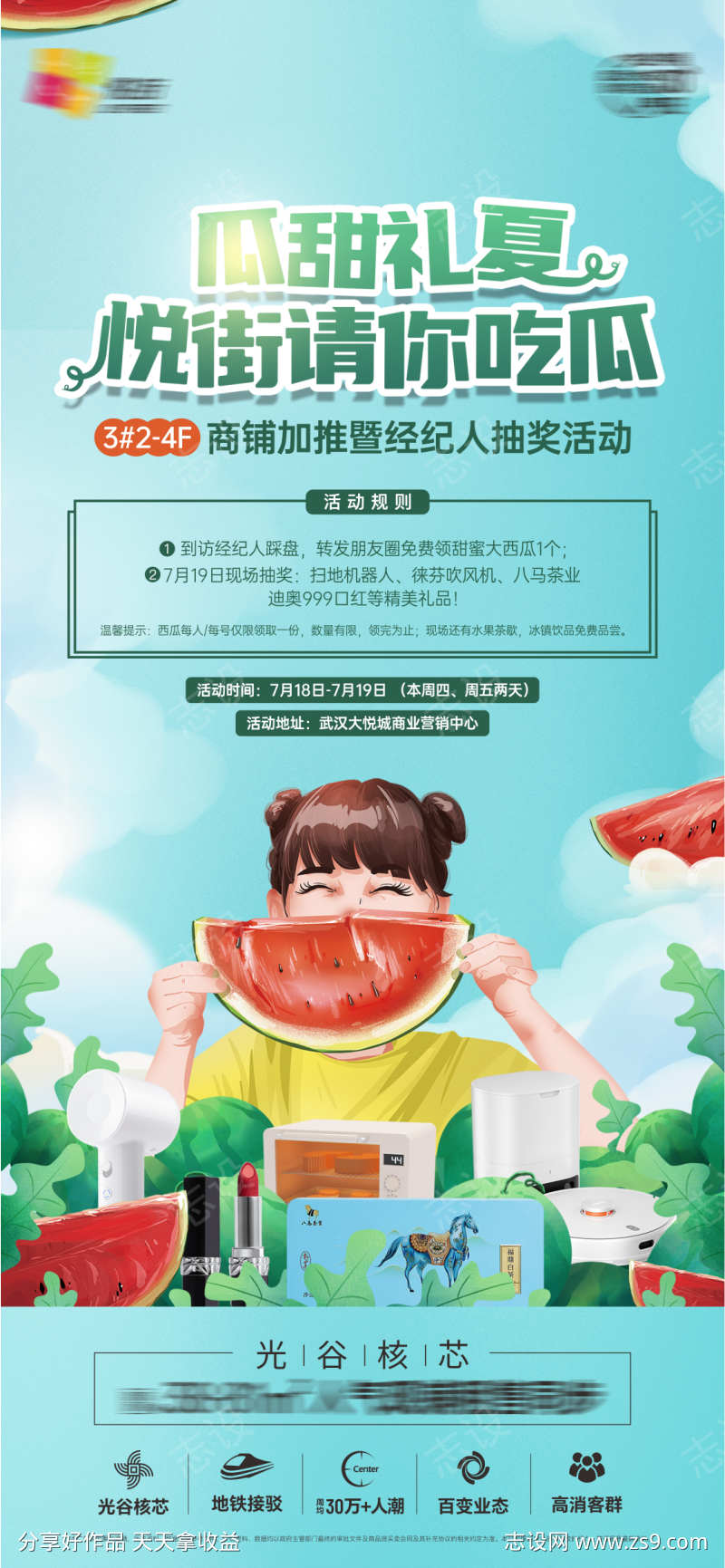 地产吃瓜海报