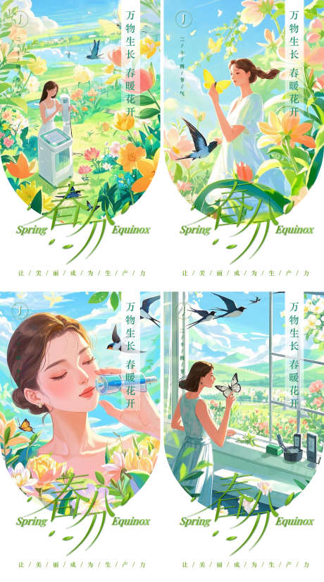 医美春分节气海报_源文件下载_AI格式_1819X3263像素-炫彩,创意,春分-作品编号:2025031010015255-志设-zs9.com