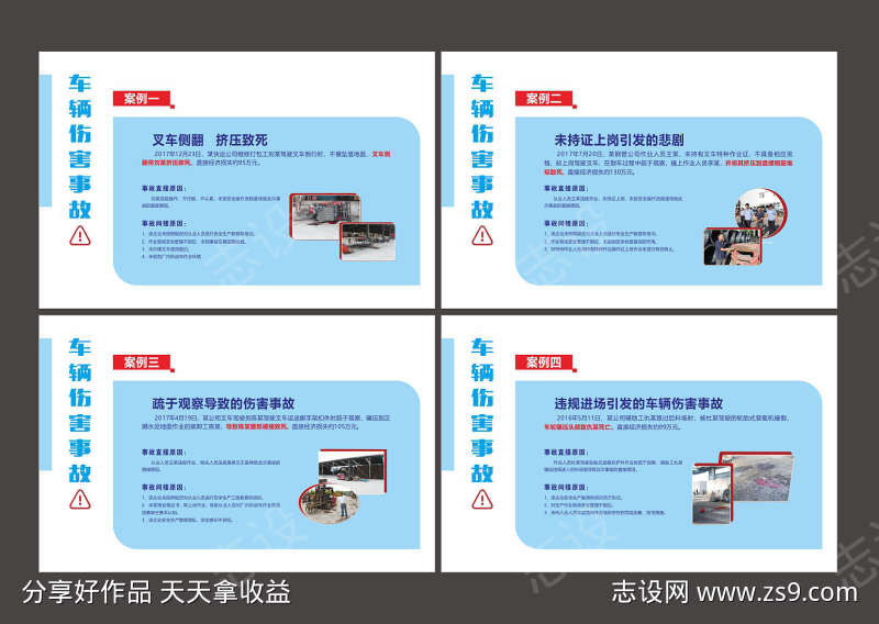 车辆伤害事故展板