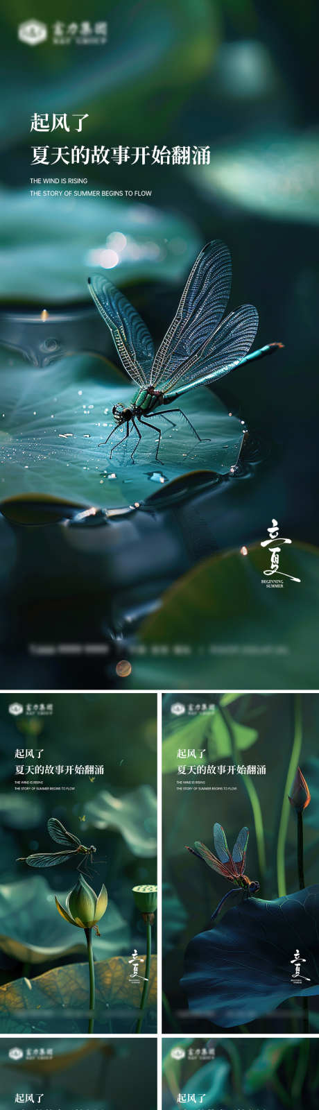 立夏节气海报_源文件下载_PSD格式_1000X4320像素-草地,蓝天,植物-作品编号:2025031016153869-志设-zs9.com