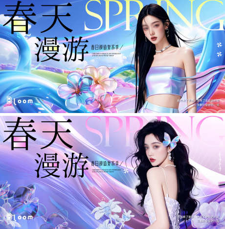 春天漫游时尚主画面_源文件下载_AI,PSD格式_2001X2036像素-时尚,人物,漫游-作品编号:2025031210493049-志设-zs9.com