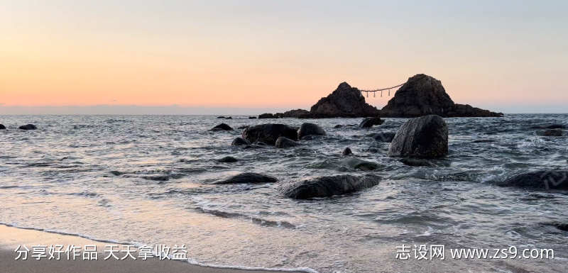 傍晚的海边