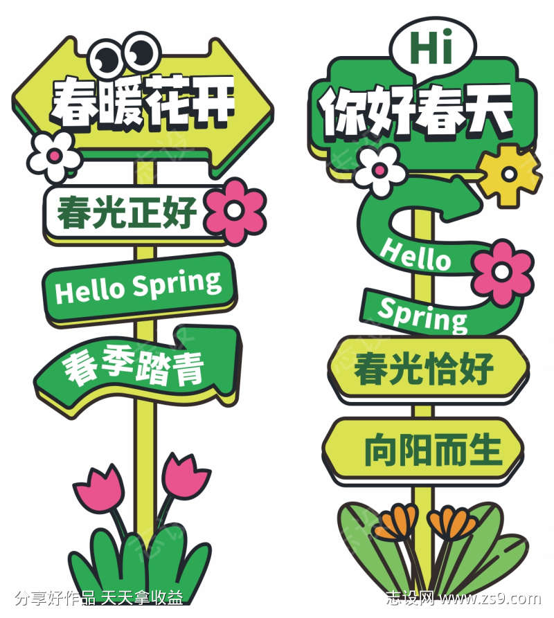 露营营地打卡指示牌设计