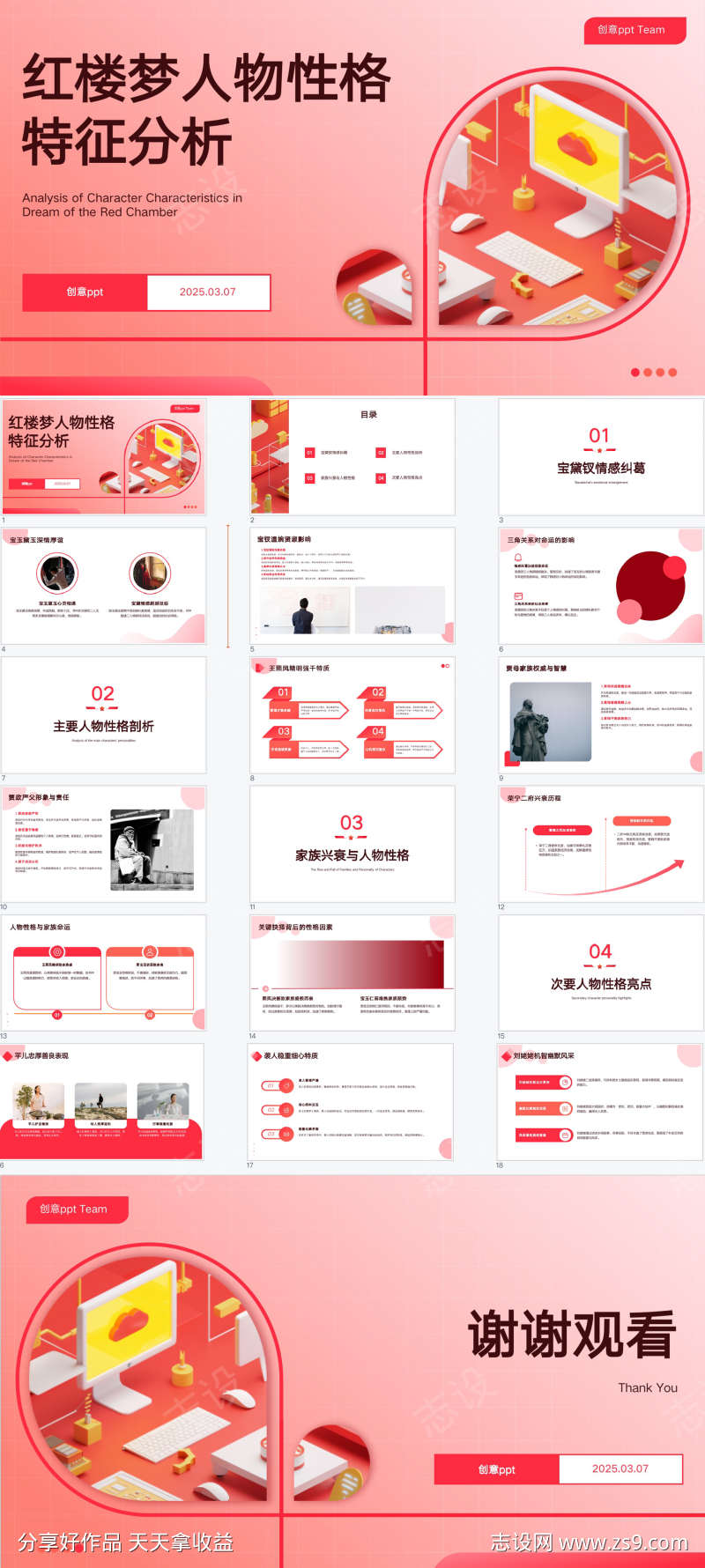 红楼梦人物性格特征分析汇报PPT