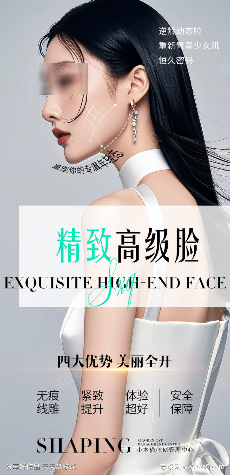医美面部海报