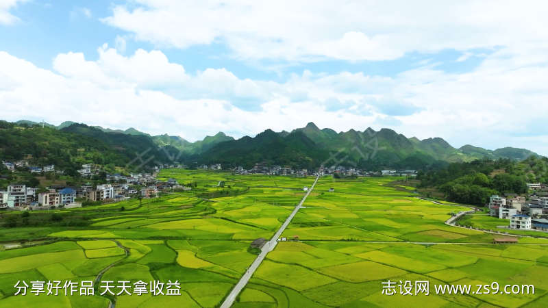 自然田园航拍