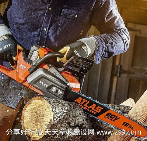 链锯砍倒了树