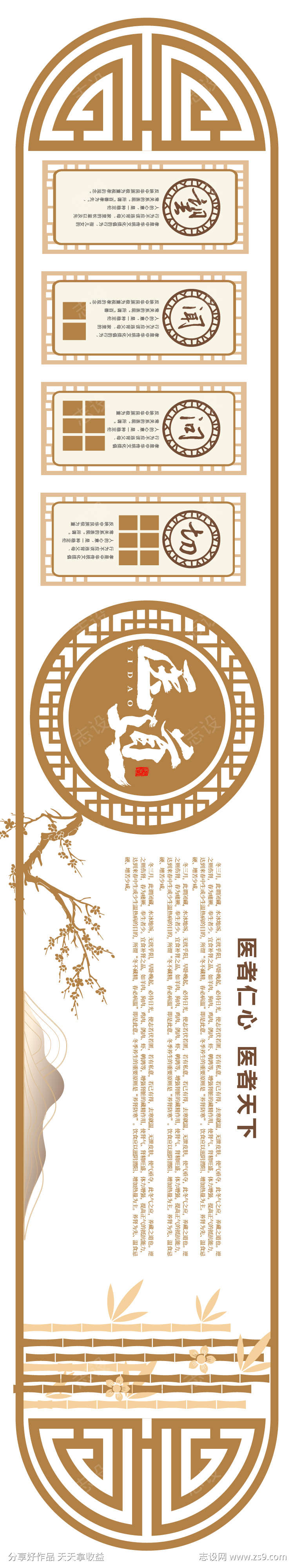 医道中医品牌文化墙