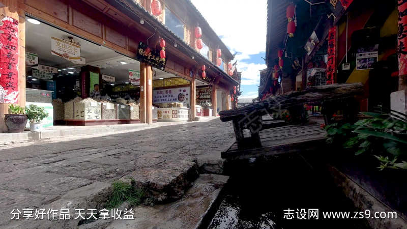 束河古镇老街延时