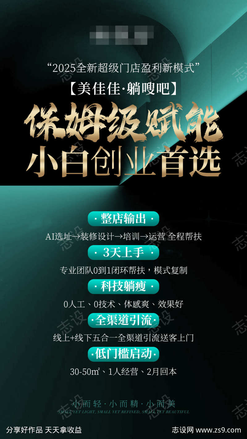 医美平台加盟招商海报