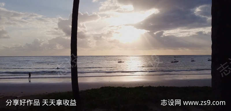 海滩上的日出