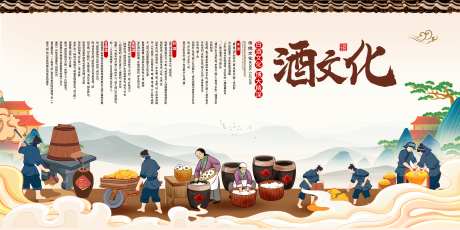 中国风传统精酿白酒宣传酒文化展板_源文件下载_PSD格式_7087X3543像素-展板,酒文化,宣传-作品编号:2025032412041675-志设-zs9.com