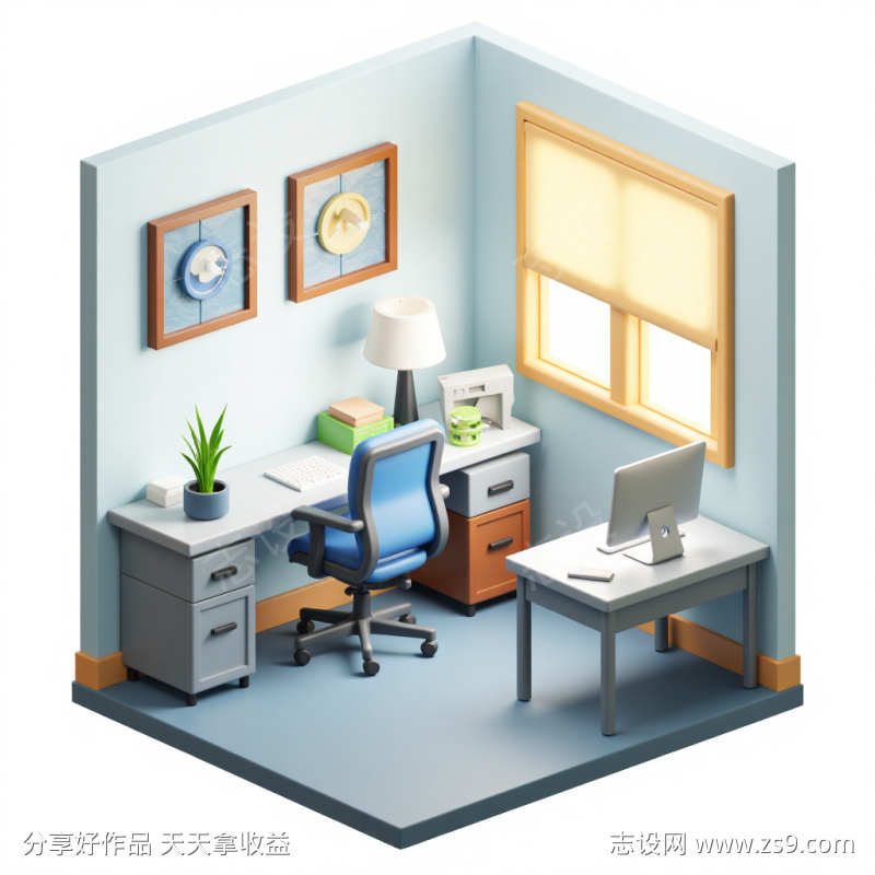 可爱3D立体卡通渲染风