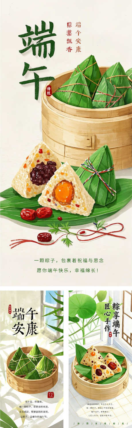 端午节粽子手绘插画海报_源文件下载_PSD格式_1081X3502像素-小清新,印章,蒸笼-作品编号:2025032509585610-志设-zs9.com