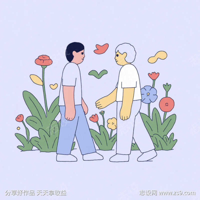 松弛感小人插画模型