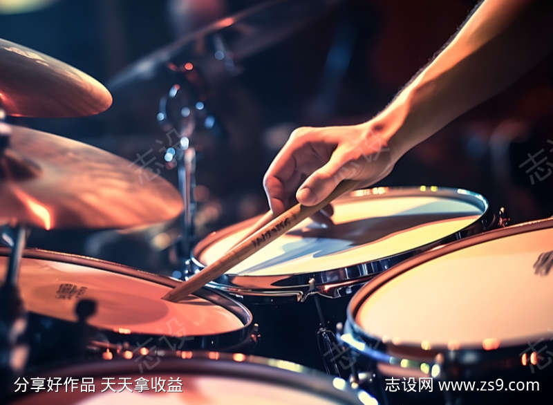 密集连续的鼓点