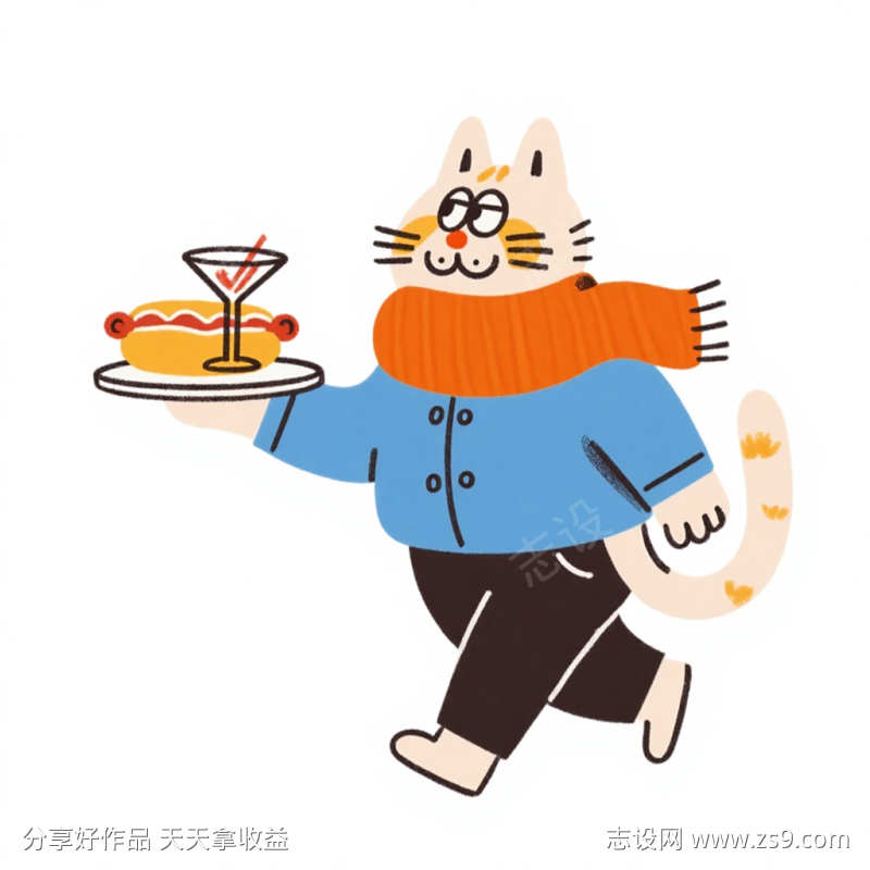 童趣超可爱平面插画