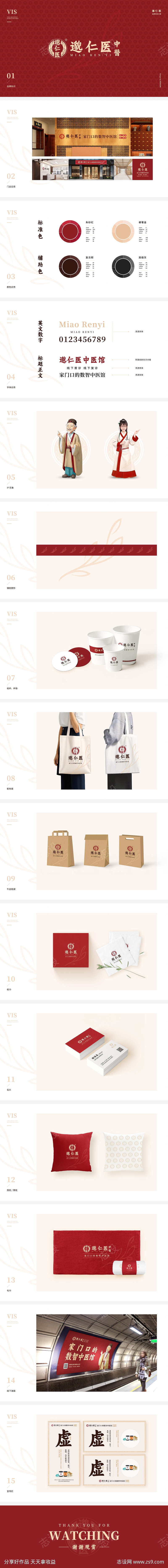 互联网网医院中医品牌VIS设计
