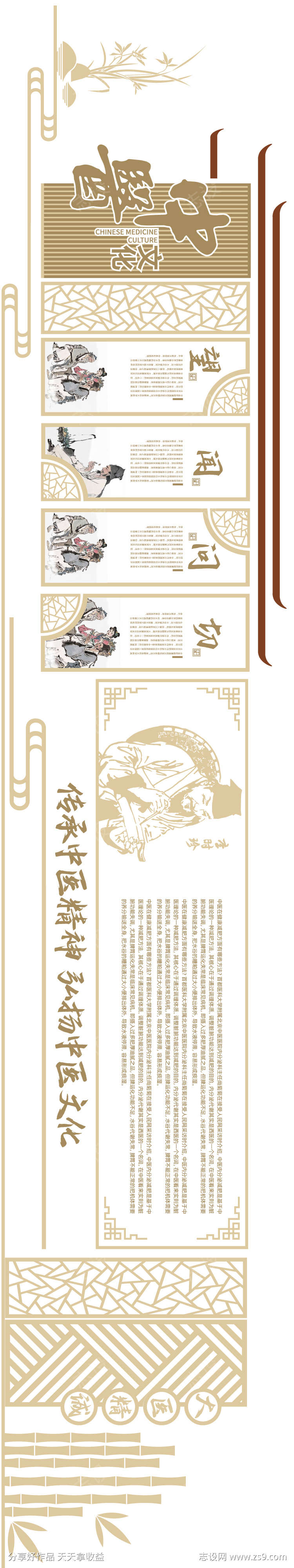 中医文化品牌墙
