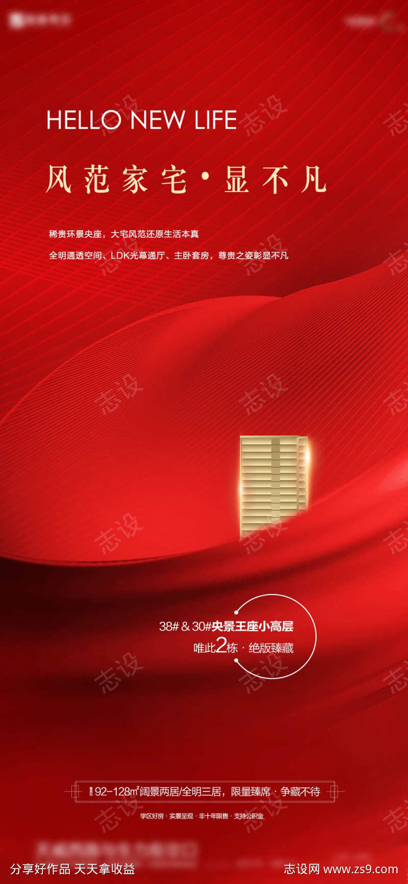楼王开售海报