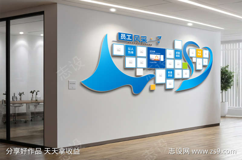 企业员工风采文化墙