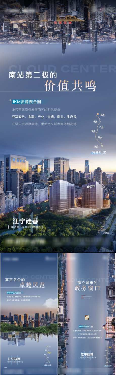 地产城市繁华花园办公商务写字楼系列海报_源文件下载_AI,PSD格式_1500X4857像素-系列,写字楼,对标-作品编号:2025032916537389-志设-zs9.com