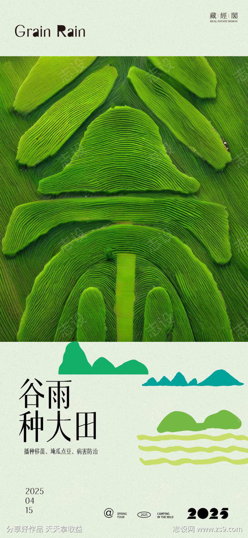 谷雨节气海报