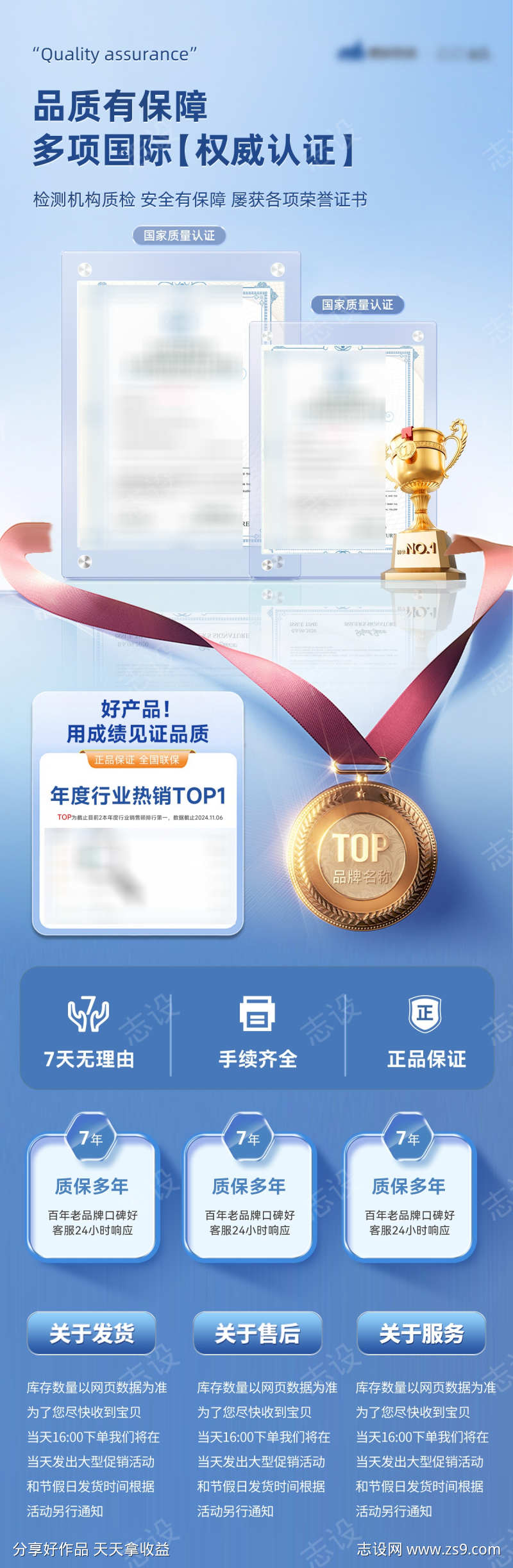 医美奖杯奖牌荣誉证书口碑专家海报