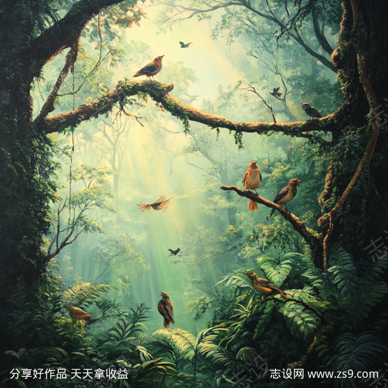 森林环境鸟叫声音