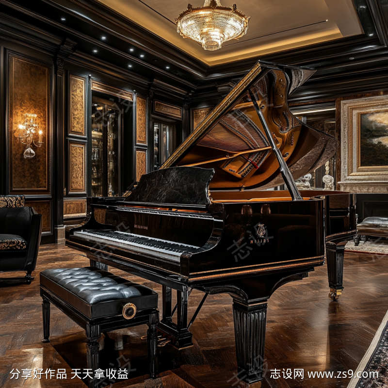 LOGO片头转场生活家居美食钢琴