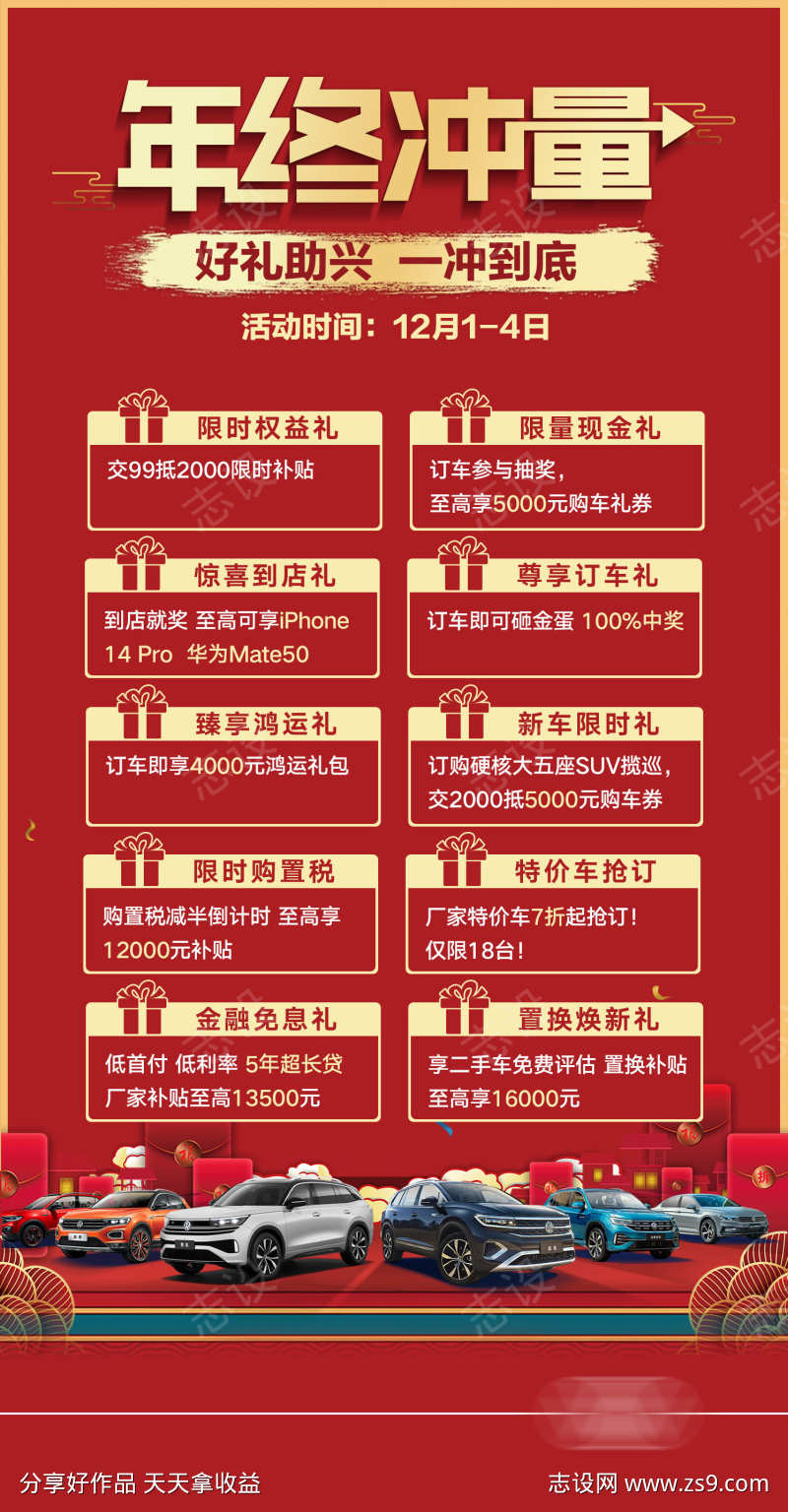 年终冲量海报