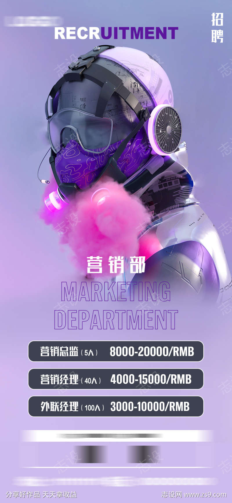 酒吧招聘海报