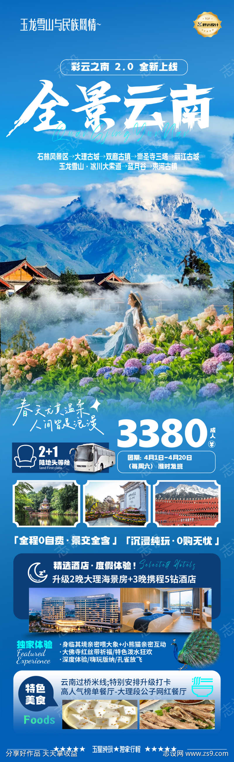全景云南旅游海报