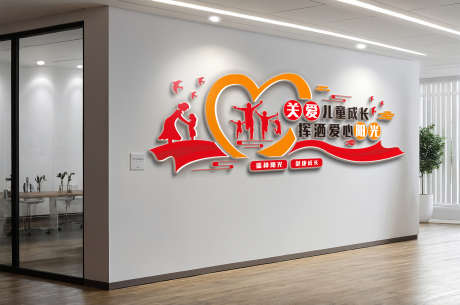 关爱儿童成长文化墙_源文件下载_CDR格式_5000X3315像素-爱心,文化墙,儿童成长-作品编号:2025040511523233-志设-zs9.com