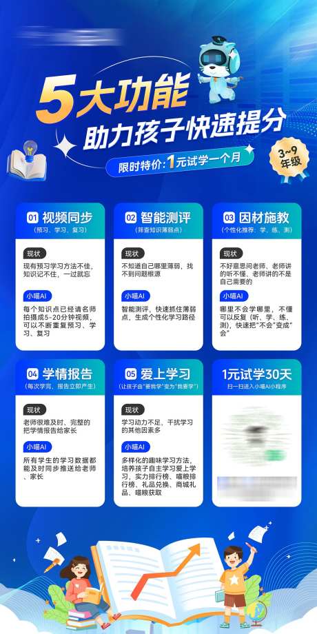 AI智能教育学习室宣传海报_源文件下载_PSD格式_1200X2400像素-青少年学习,海报,人工智能-作品编号:2025040614421921-志设-zs9.com