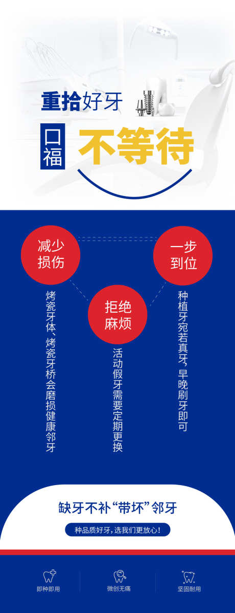口腔医院种植牙科普品宣海报_源文件下载_AI,PSD格式_1080X2813像素-创意,缺牙,牙齿-作品编号:2025040813116592-志设-zs9.com