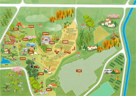 手绘田园地图_源文件下载_AI格式_1179X836像素-种植园,文旅,房车-作品编号:2025040811381824-志设-zs9.com