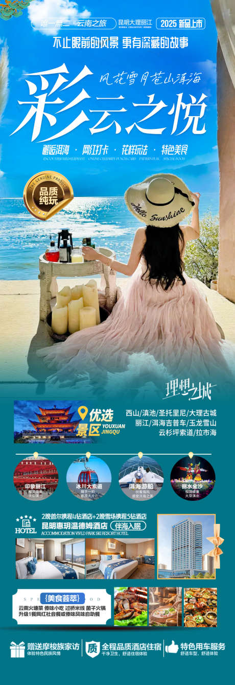 云南西双版纳旅游海报_源文件下载_PSD格式_900X2619像素-孔雀,大象,傣族-作品编号:2025041016381909-志设-zs9.com