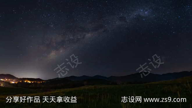 美丽的夜空视频素材